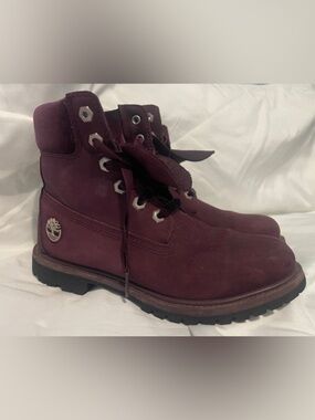 Timberland Deep Burgundy Nubuck Hiking Boot